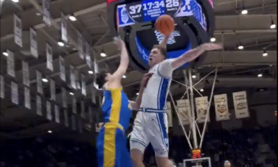 NBA prospect Cooper Flagg posterized Pitt's Guillermo Diaz Graham in Tuesday night's game between Duke and Pitt.